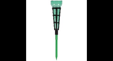 Regenmeter met grondpen - 95 cm - groen - kunststof - neerslagmeter