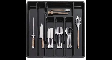 Ruhhy besteklade - kunststof - 37 x 45 x 5 cm - organizer - bestekbak - keuken