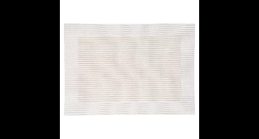Secret de Gourmet diner placemat Texaline - wit - 50 x 35 cm - Onderleggers