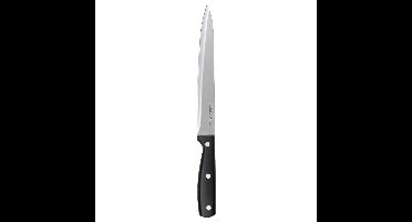 Secret de Gourmet snijmes/keukenmes Essential - 1x stuks - RVS - zwart - 33 cm