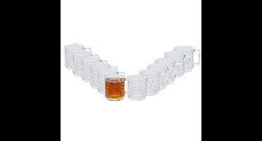 Secret de Gourmet Theeglazen/koffie glazen Delgado - transparant helder glas - 12x stuks - 320 ml