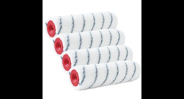 Sorex Muur vacht anti- 4x -spat verfroller - nylon - pluisvrij - 7 x 18 cm - Verfspullen
