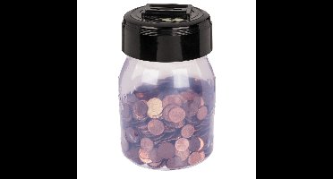 Spaarpot zelf tellend - kunststof - 18 x 10 cm - Geld wordt geteld - Kind/volwassenen - Euro