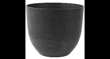 Ter Steege Plantenpot - zwart - kunststof - D28 x H24 cm - bloempot