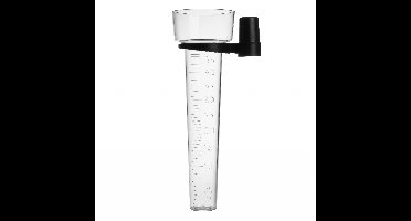 TFA Regenmeter/neerslagmeter - analoog - transparant - kunststof - 25 cm - zonder stok
