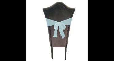 Tule stof op rol - 3x - lichtblauw - 30cm x 9meter - Organza/mesh decoratie stoffen