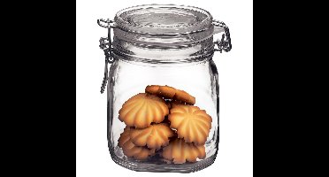 Weckpot/inmaakpot - 750 ML - glas - met beugelsluiting - luchtdicht - 10 x 13 cm