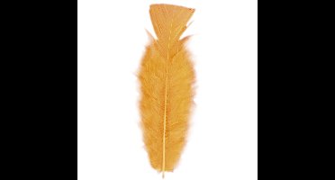 Widmann Sierveren - 50x - oranje - 17 cm - knutselveertjes - DIY/decoratie/hobbymateriaal