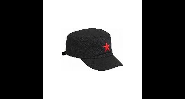 Widmann verkleede Cap - met rode ster - verkleed accessoire - carnaval