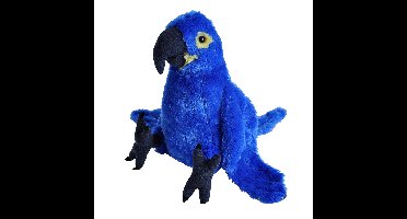 Wild Republic knuffel Papegaai - pluche - blauw - 30 cm - vogel - knuffeldier