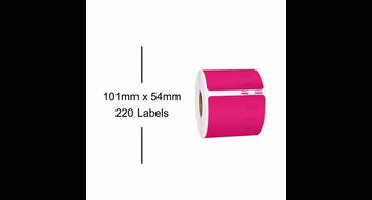 Huismerk DYMO 99014 / S0722430 Labels Paars (101x54mm)