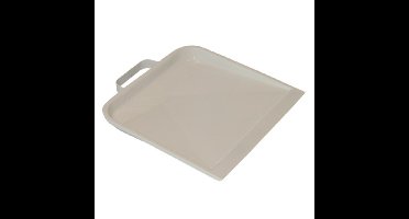 Betra stofblik - met beugel - wit metaal - 22.5 x 25.5 cm