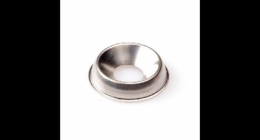 Hoenderdaal kraalring [100x] - VERNIKKELD - 13x4.8x2.7mm