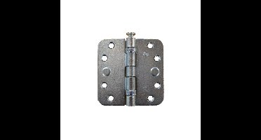BSW kogellagerscharnier - afgeronde hoek - gegalvaniseerd - 89x89 mm - RD BB 802 GV
