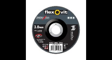 Flexovit doorslijpschijf - Speedoflex - 180 x 3 x 22 mm - A 24/30 RS-BF41