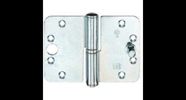 BSW veiligheids kogelstiftpaumelle - SKG*** afgerond - 89x127x3 mm - v-rd bb 807 gv - draairichting 1