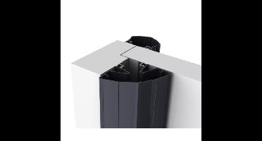 Ellen vingerbeschermingsprofiel - Finprotect Plus 5090 - 198cm - antraciet