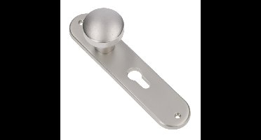 AMI langschild met vaste knop (50mm) ovaal - cilindergat - PC 72 - F1 - 322976