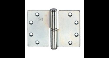 BSW kogelstiftpaumelle - 89x127x3 mm - BB 807 GV - draairichting 1