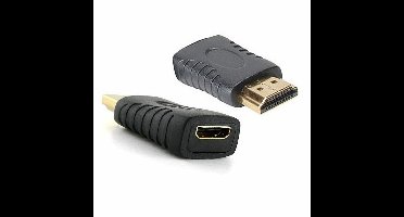 HDMI Koppelstuk M/F Verguld