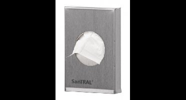 SanTRAL SanTRAL hygiënezakjeshouder voor plastic zakjes - RVS
