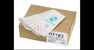 list: Wings|Sanni Bin Hygiënezakjes papier - doos 1000 stuks