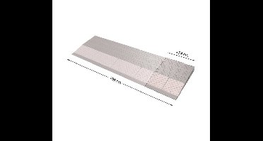 SecuCare SecuCare drempelhulp - 2 verbredingsset naar 108 cm - grijs/bruin