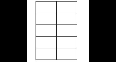A4 etiketten 105 x 59,4 mm wit 100 vel huismerk