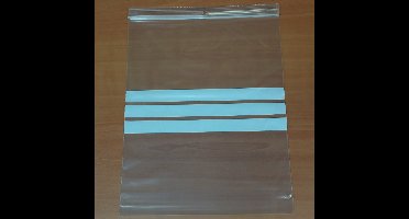 100 Gripzakjes 220 x 280 mm met schrijfvlak 50 micron