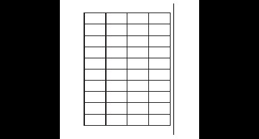 A4 etiketten 48,5 x 25,4 mm wit 100 vel huismerk