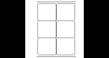 A4 etiketten 99,1 x 93,1 mm wit 100 vel huismerk