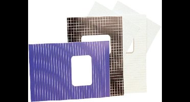 5 A4 Schriften ruit 10mm 80blz assorti