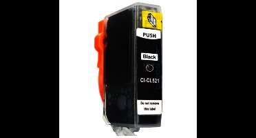 Huismerk Canon CLI-521BK cartridge zwart met chip