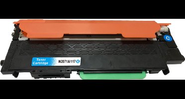 Huismerk HP 117A (W2071A) toner cyaan