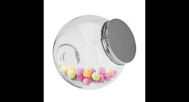 5Five Voorraadpot met deksel - glas - 16 x 16 cm - 1,5L - snoeppot