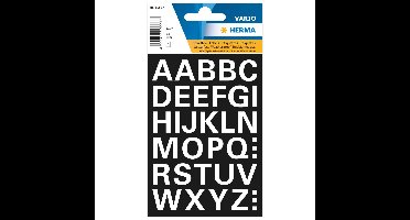 Alfabet plak letters - A-Z Stickers - 1x vellen - wit - 15 mm