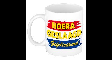 Bellatio Decorations Geslaagd mok - keramiek - 300 ml - Nederland
