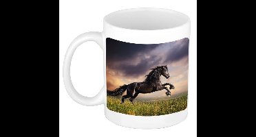 Bellatio Decorations Koffiemok Fries paard - keramiek - 300 ml