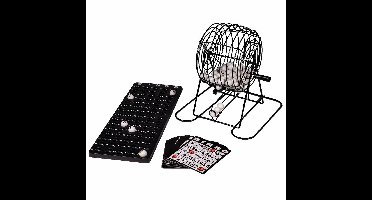 Bingo spel - zwart/wit - nummers 1-75 - molen/bingokaarten