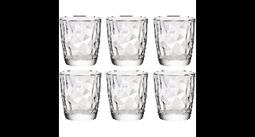 Bormioli Rocco Waterglazen Diamond Dof - 6x stuks - 390 ml - drinkglazen