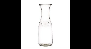 Cosy & Trendy Waterkaraf - transparant - glas - 1 liter - sapkan - 28 cm