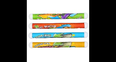 Eddy Toys Duikstaven - 4x stuks - gekleurd - kunststof - duikspeelgoed - duikstaafjes