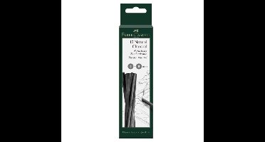 Faber Castell Houtskool staafjes - 12 stuks - 5 tot 8 mm - tekenen