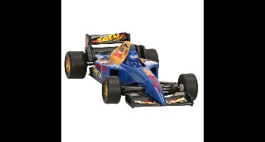 Goki Modelauto Racewagen - blauw - 10 cm - race auto - schaalmodel