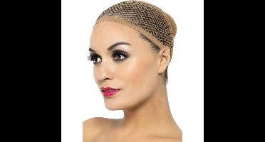 Haarnetje voor pruiken - beige - voor volwassenen