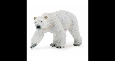 Ijsbeer - speelgoed figuur - kunststof - 14 cm - sneeuwdieren
