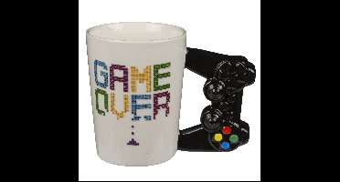 Koffie mok/beker Game Over - controller - keramiek - 330 ml