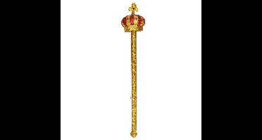 Koninklijke scepter - kunststof - 57 cm - carnaval verkleed feestartikelen