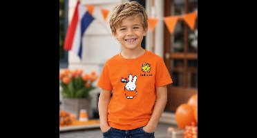 Nijntje t-shirt - hup Holland - oranje - kinder shirt - katoen - Nijntje kinderkleding
