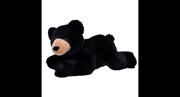 Pluche knuffel dieren Eco-kins zwarte beer van 30 cm